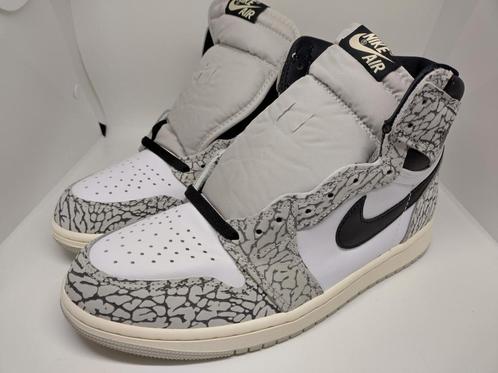 Nike air Jordan 1 high white cement 42.5 Not max 1 dunk sb, Kleding | Heren, Schoenen, Zo goed als nieuw, Sneakers of Gympen, Wit