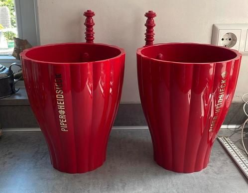 Piper Heidsieck wijnkoeler rood en groot, Verzamelen, Wijnen, Zo goed als nieuw, Overige typen, Ophalen of Verzenden
