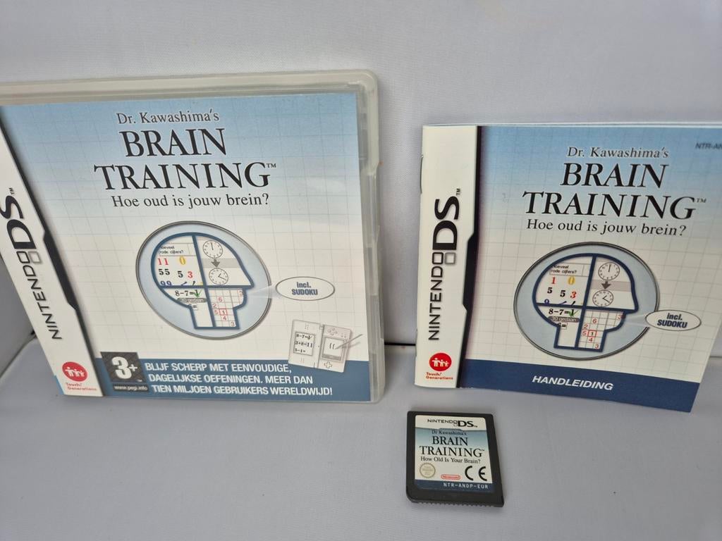 Brain Training DS, Spelcomputers en Games, Games | Nintendo DS, Zo goed als nieuw, Puzzel en Educatief, 1 speler, Vanaf 3 jaar