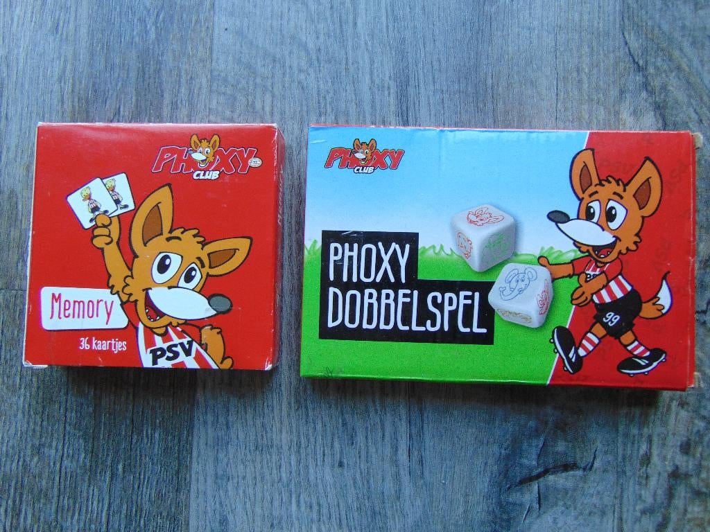 Set PSV spelletjes : Memory spel + Phoxy dobbelspel, Kinderen en Baby's, Speelgoed | Educatief en Creatief, Zo goed als nieuw