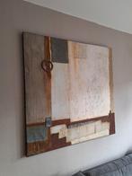 Abstract Industrieel Kunstwerk - 120x120cm, Ophalen of Verzenden