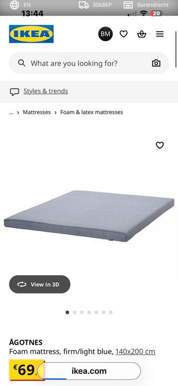 Ikea Gursken bed and agotnes foam matress - afbeelding 3