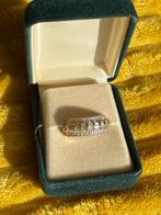 Grote gouden ring met diamantjes briljantjes, Sieraden, Tassen en Uiterlijk, Ringen, Verzenden, Met edelsteen, Dame, Goud