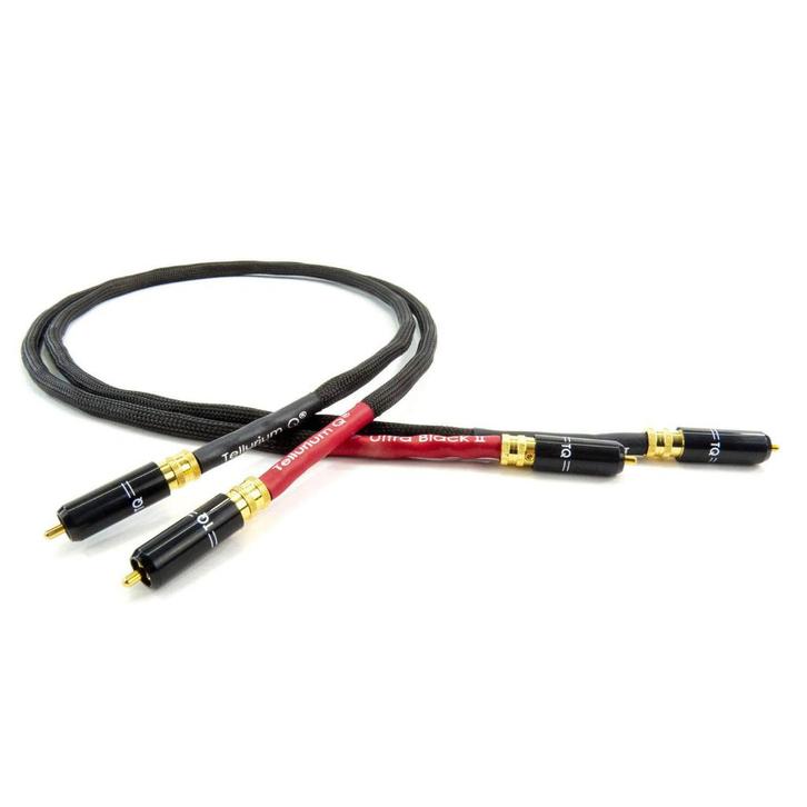 Tellurium Q Ultra Black RCA, Audio, Tv en Foto, Audiokabels en Televisiekabels, Nieuw, Interlink-kabel, Minder dan 2 meter, Ophalen of Verzenden