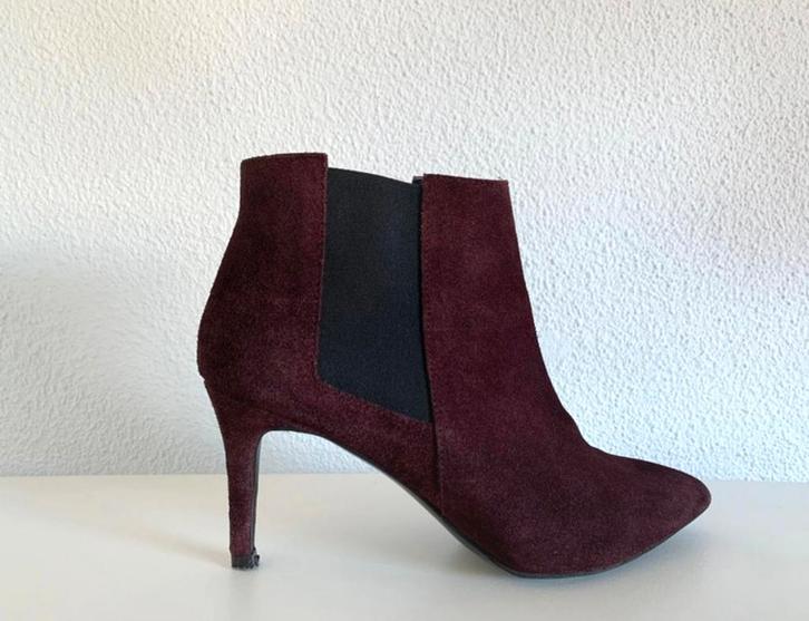 Twist en tango aubergine bordeaux enkellaarsjes 39 als nieuw, Kleding | Dames, Schoenen, Zo goed als nieuw, Lage of Enkellaarzen