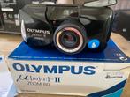 Olympus MJU zoom 80 in doos met boekje, Audio, Tv en Foto, Fotocamera's Analoog, Ophalen of Verzenden, Gebruikt, Compact, Olympus