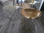 Metalen Tafeltjes Set, Huis en Inrichting, Tafels | Bijzettafels, Minder dan 55 cm, Gebruikt, Metaal of Aluminium, Ophalen