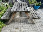 Picknicktafel hout 120, Tuin en Terras, Ophalen, Gebruikt, Inklapbaar, Rechthoekig
