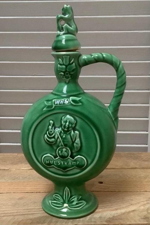 Groene kruik Hulstkamp uit 1950 + "drank boek"....., Antiek en Kunst, Curiosa en Brocante, Ophalen of Verzenden