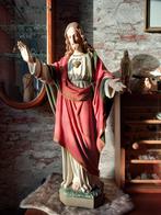 Antiek brocant kerkbeeld Jezus  ruim 70 cm hoog, Ophalen