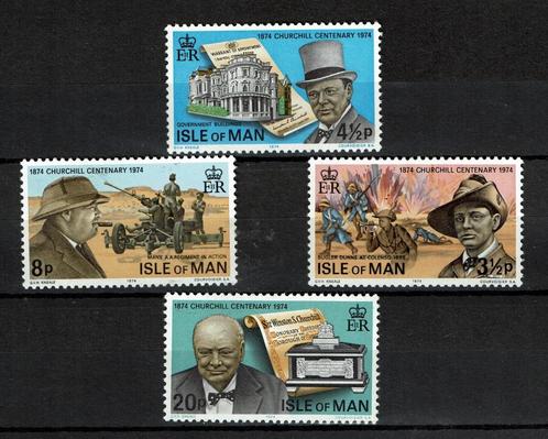 isle of man 1974 pf serie churchill personen historie, Postzegels en Munten, Postzegels | Europa | UK, Postfris, Ophalen of Verzenden