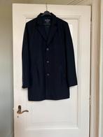 Heren jas donkerblauw  Pull & Bear 7/8 lengte wolmix maat M, Kleding | Heren, Jassen | Winter, Blauw, Ophalen of Verzenden, Zo goed als nieuw