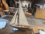Handgemaakt Houten Zeilboot Model - 58x84cm, Ophalen, Gebruikt