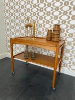 Vintage trolley met afneembaar blad van Poul Hundevad, Ophalen, Gebruikt, Vintage, 55 tot 75 cm