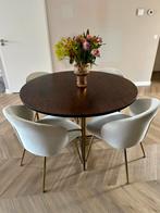 Westwing Luca tafel + Luisa stoelen - Almere, Huis en Inrichting, Ophalen, Rond, Zo goed als nieuw, Vier personen