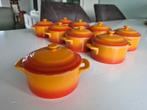9 mini stoofpotjes, Ophalen of Verzenden, Zo goed als nieuw, Oranje, Overige typen