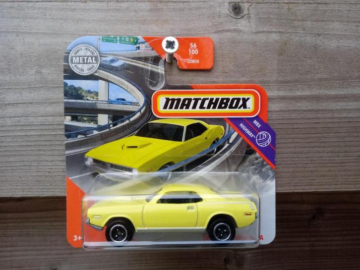 Plymouth Cuda '70 Matchbox, Hobby en Vrije tijd, Modelauto's | Overige schalen, Nieuw, Auto, Ophalen