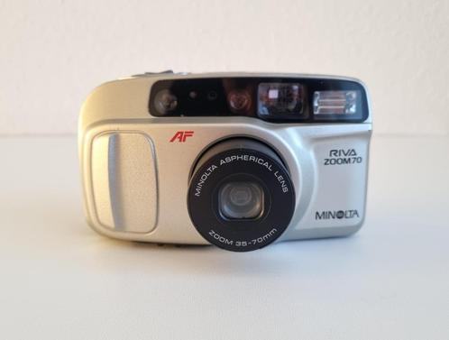 Minolta Riva Zoom 70 35mm Point And Shoot Film Camera, Audio, Tv en Foto, Fotocamera's Analoog, Gebruikt, Compact, Minolta, Ophalen of Verzenden