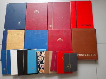 17 lege postzegel stockboeken beschikbaar voor biedingen