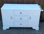Vintage witte houten Kast, ladekast, commode, Huis en Inrichting, Ophalen, 25 tot 50 cm, 100 tot 150 cm, Minder dan 100 cm