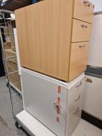 NIEUW Buro ladeblok 3 laden 1x Beuk 1x Wit, Huis en Inrichting, Kasten | Ladekasten, Ophalen, Minder dan 50 cm, Nieuw, 3 of 4 laden