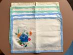 6 retro placemats + servetten met hand gemaakte applicaties , Huis en Inrichting, Keuken | Textiel, Ophalen of Verzenden, Zo goed als nieuw