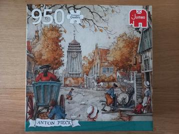 Jumbo puzzel 950, Het dorpsplein, herfst, COMPLEET en ZGAN! beschikbaar voor biedingen