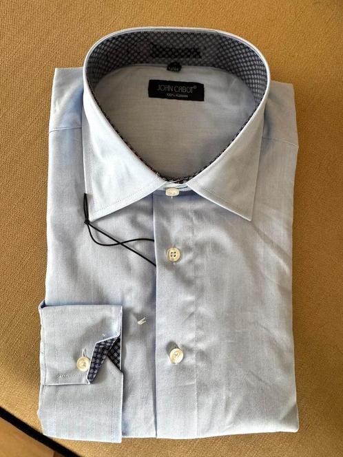 JOHN  CABOT lichtblauw nieuw overhemd xl  43/44 BCBC, Kleding | Heren, Overhemden, Nieuw, Halswijdte 43/44 (XL), Blauw, Verzenden