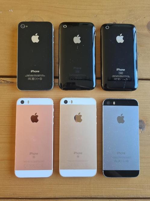 6 Apple iPhone telefoons voor onderdelen of reparatie, Telecommunicatie, Mobiele telefoons | Apple iPhone, Niet werkend, 16 GB