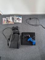 Playstation 3 + playstation 4, Spelcomputers en Games, Ophalen of Verzenden, Gebruikt, Met 2 controllers, Original