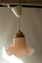 PEILL&PUTZLER,HANGLAMP,sixties,zeventies,POP,PINK,vintage, Gebruikt, Ophalen of Verzenden, Glas, Minder dan 50 cm