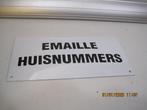 emaille bordje 31/15 cm huisnummers (368), Ophalen of Verzenden