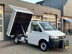 Volkswagen Transporter 2.0 TDI L1H1 Pick up Kipper open laad, Auto's, Euro 5, Stof, Gebruikt, Zwart