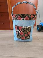 Jeans en batik stof tasje, Ophalen of Verzenden, Zo goed als nieuw, Blauw