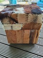 Hocker geitenhaar, Ophalen of Verzenden, Zo goed als nieuw, Hout