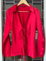 Zara satijnen rode blouse maat L, Maat 38/40 (M), Zara, Ophalen of Verzenden, Zo goed als nieuw