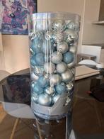 Grote partij blauwe kerstballen, Ophalen, Gebruikt