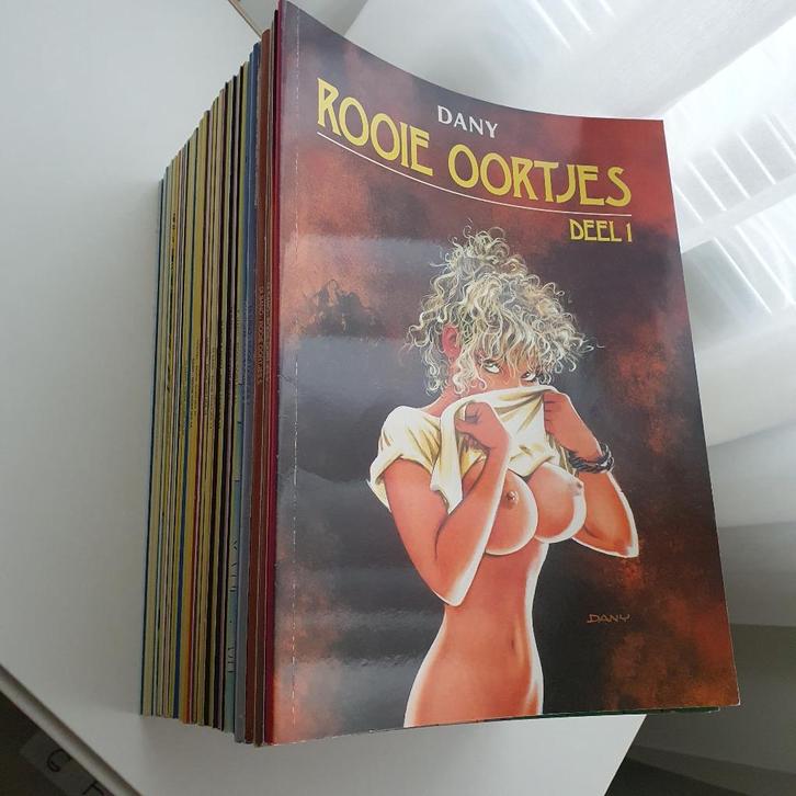 ROOIE OORTJES serie van 39 x soft cover stripboeken, Boeken, Stripboeken, Zo goed als nieuw, Complete serie of reeks, Ophalen of Verzenden
