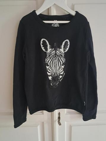 sweatshirt met zebrakop (WE) 134/140 beschikbaar voor biedingen