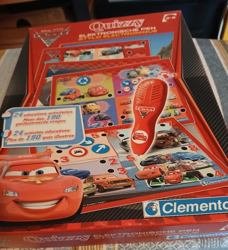 Cars Quizzy Elektronische Pen - Clementoni, Kinderen en Baby's, Speelgoed | Educatief en Creatief, Ophalen of Verzenden, Zo goed als nieuw
