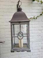 groot windlicht, Huis en Inrichting, Woonaccessoires | Kandelaars en Kaarsen, Ophalen, Gebruikt, Hout, 50 tot 75 cm