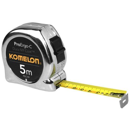 Rolmaat Komelon 5m Chroom kast, Doe-het-zelf en Verbouw, Gereedschap | Handgereedschap, Nieuw, Ophalen of Verzenden