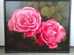 Mooi schilderij met 2 rozen