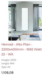 Design, plat T2, 220x40x12 cm, Doe-het-zelf en Verbouw, Verwarming en Radiatoren, Ophalen, Zo goed als nieuw, Radiator, 30 tot 80 cm