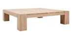 Goossens Quint salontafel Eikenhout, Ophalen, Eikenhout, 50 tot 100 cm, Zo goed als nieuw
