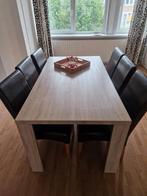 Eettafel (zie andere advertenties voor de stoelen), Huis en Inrichting, Ophalen, Gebruikt, 50 tot 100 cm, 150 tot 200 cm