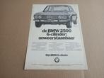 Reclame (uit oud tijdschrift) BMW 2500 (1971), Auto's, Gebruikt, Verzenden