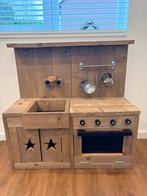 Houten Speelkeuken Steigerhout, Ophalen, Zo goed als nieuw, Hout, Speelkeuken