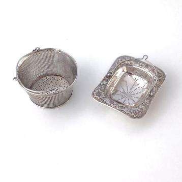 Theezeefjes zilver beschikbaar voor biedingen