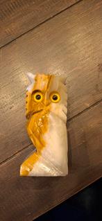 Natuursteen Uil Beeldje - 13.5cm, Verzamelen, Ophalen of Verzenden, Nieuw, Dier